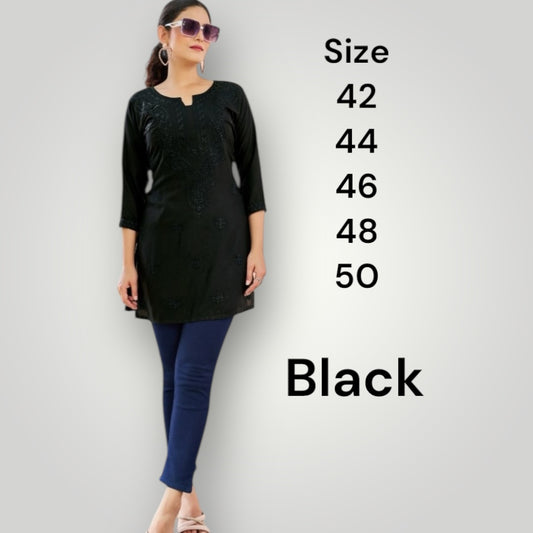 Pre Booking : Raha : cotton chikankari short Kurtis
