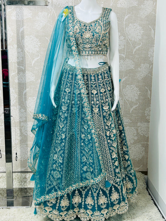 Heavy embroidery work lehenga set