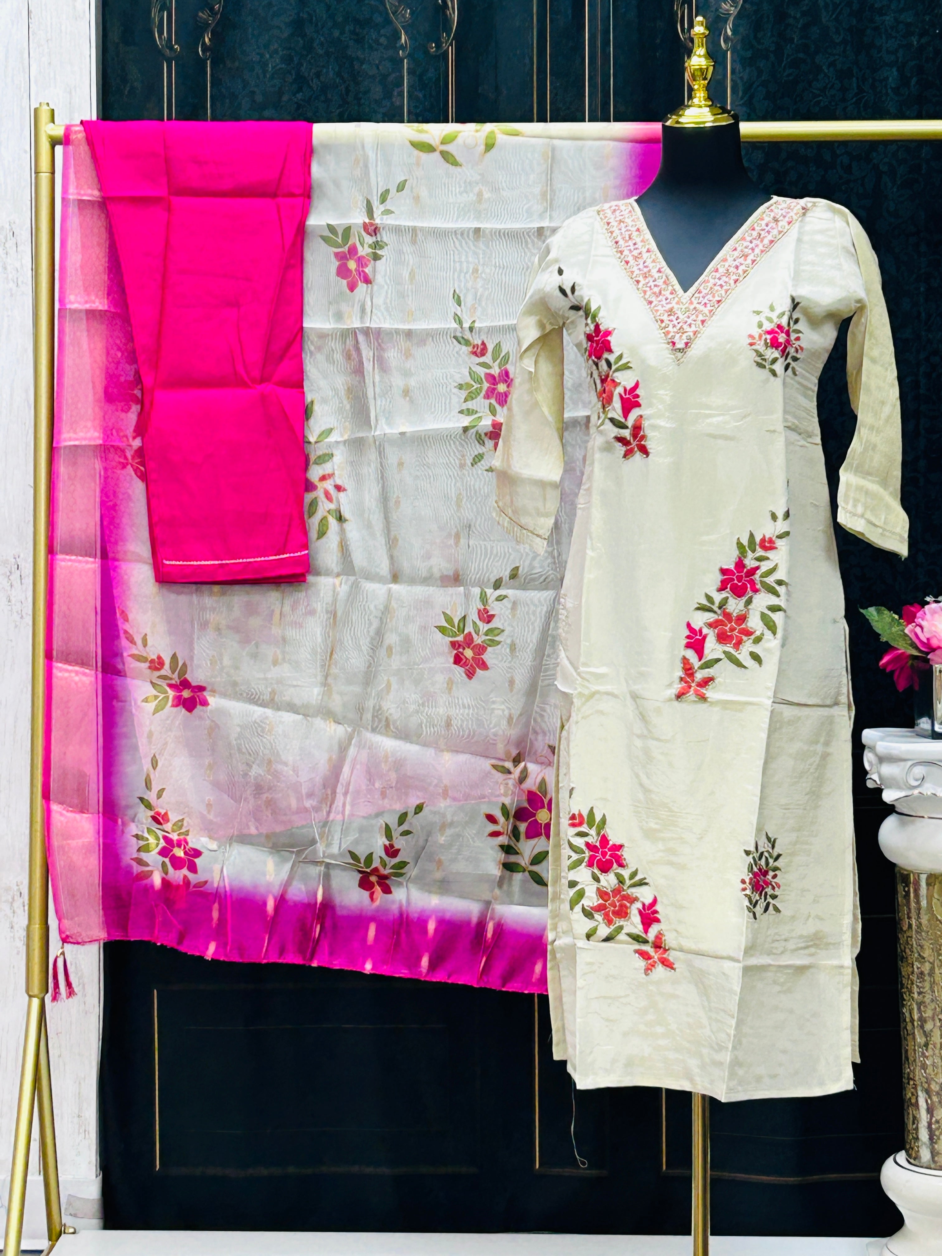 Tissue silk salwar suit
