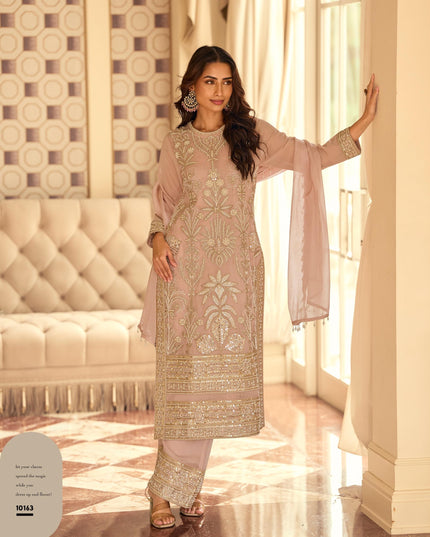 Wedding guest collection : Rishta : Pearl embroidery work suits