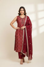 Banarasi salwar suit with heavy dupatta