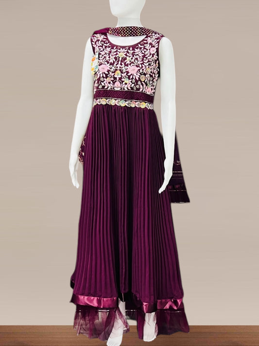 Chiffon long gown