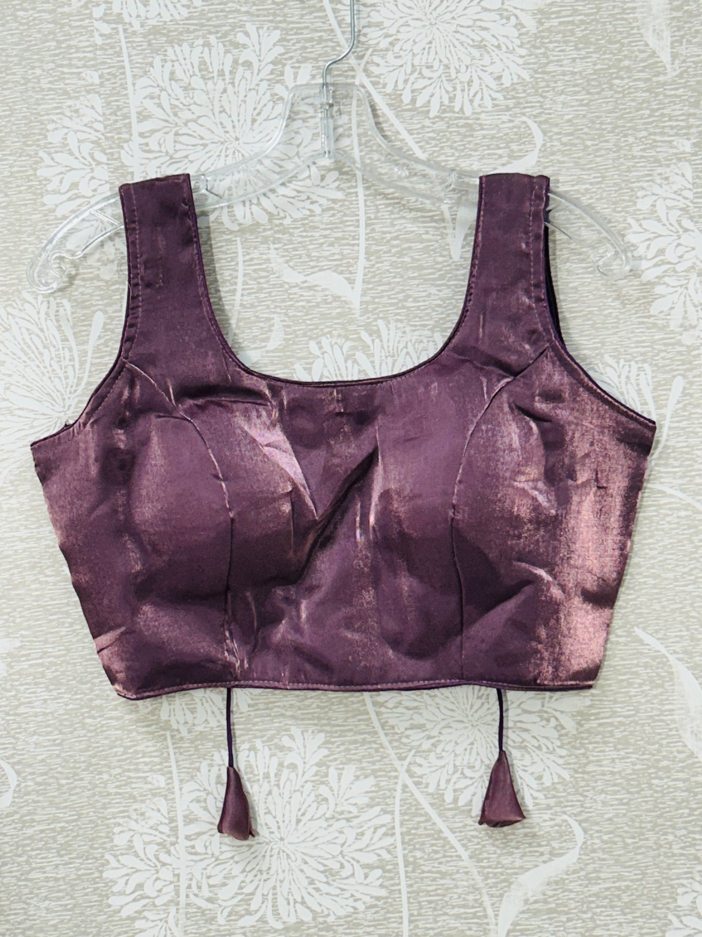 Onion pink tissue silk blouse