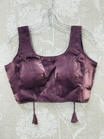 Onion pink tissue silk blouse