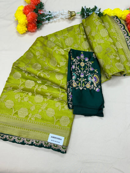 Party wear silk saree
