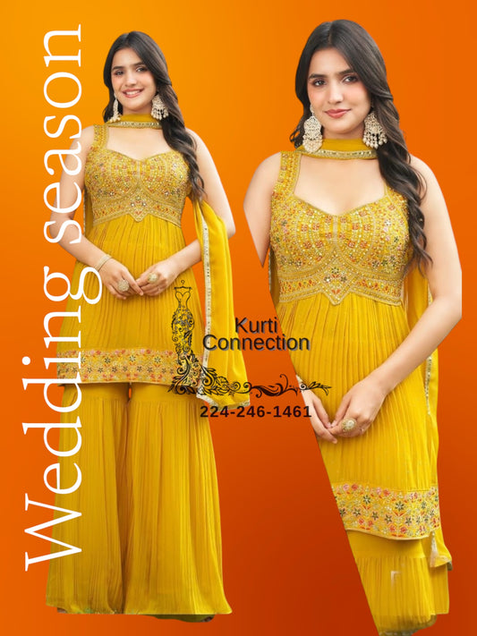 Party wear sharara suit