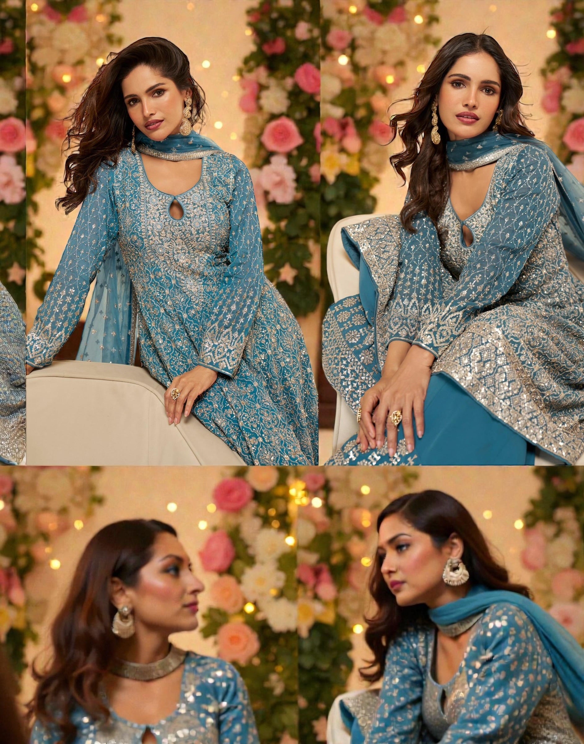 Designer collection: sharara suits by Kurti Connection USA