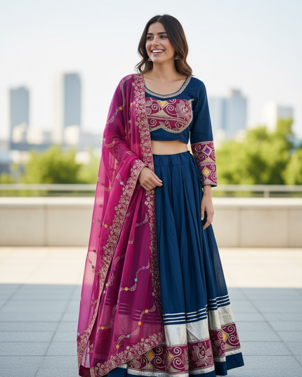 Garba : cotton chaniya choli set