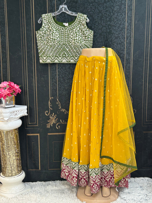 Georgette lehenga choli set