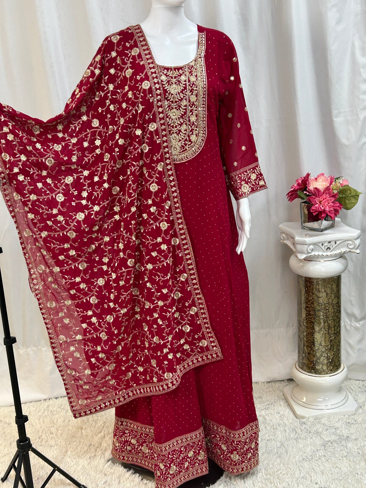 Georgette long gown