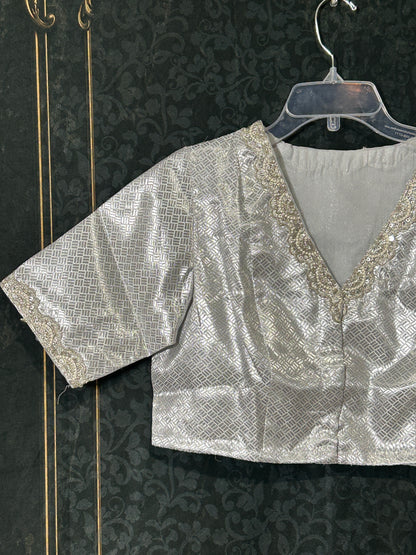 Silver blouse