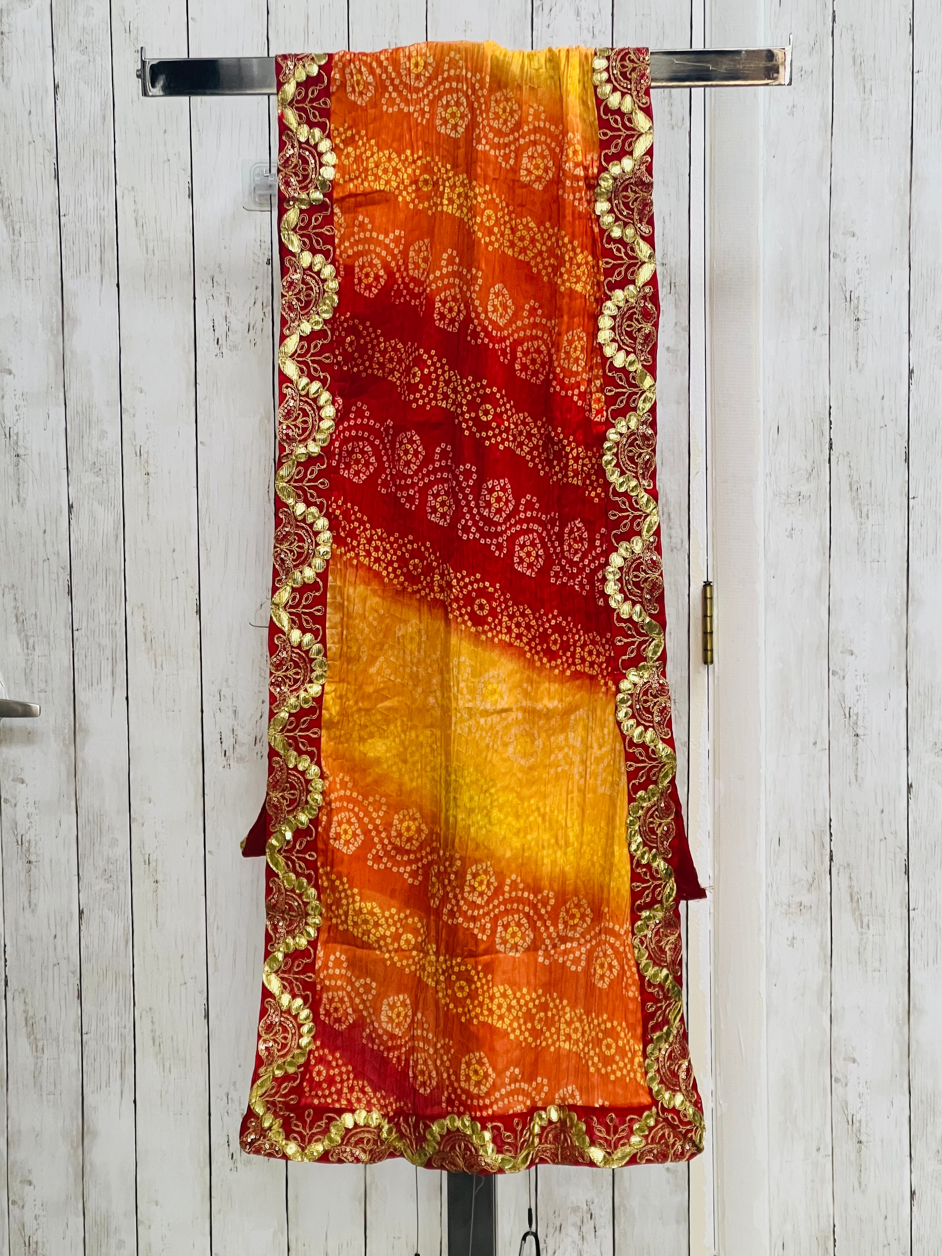 Gota Patti Bandhani dupatta