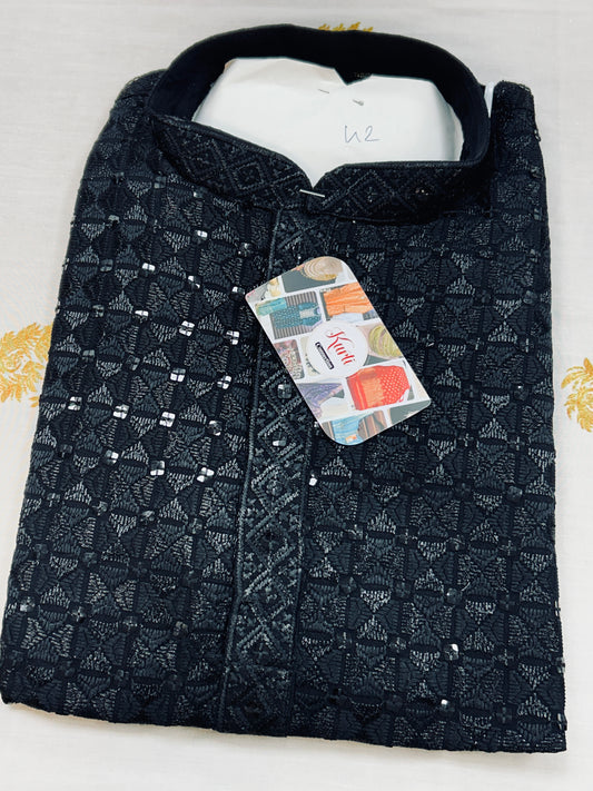 Black chikankari Kurta | short kurta