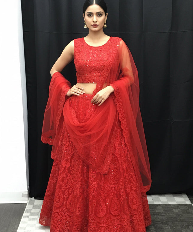 Red lehenga Choli set