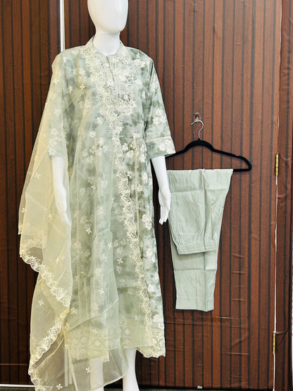 Kurti set with pant and dupatta