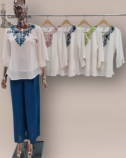 Co-ord set / chiffon top with pant