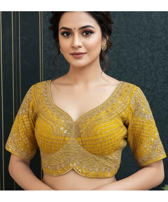 Heavy embroidery work blouse