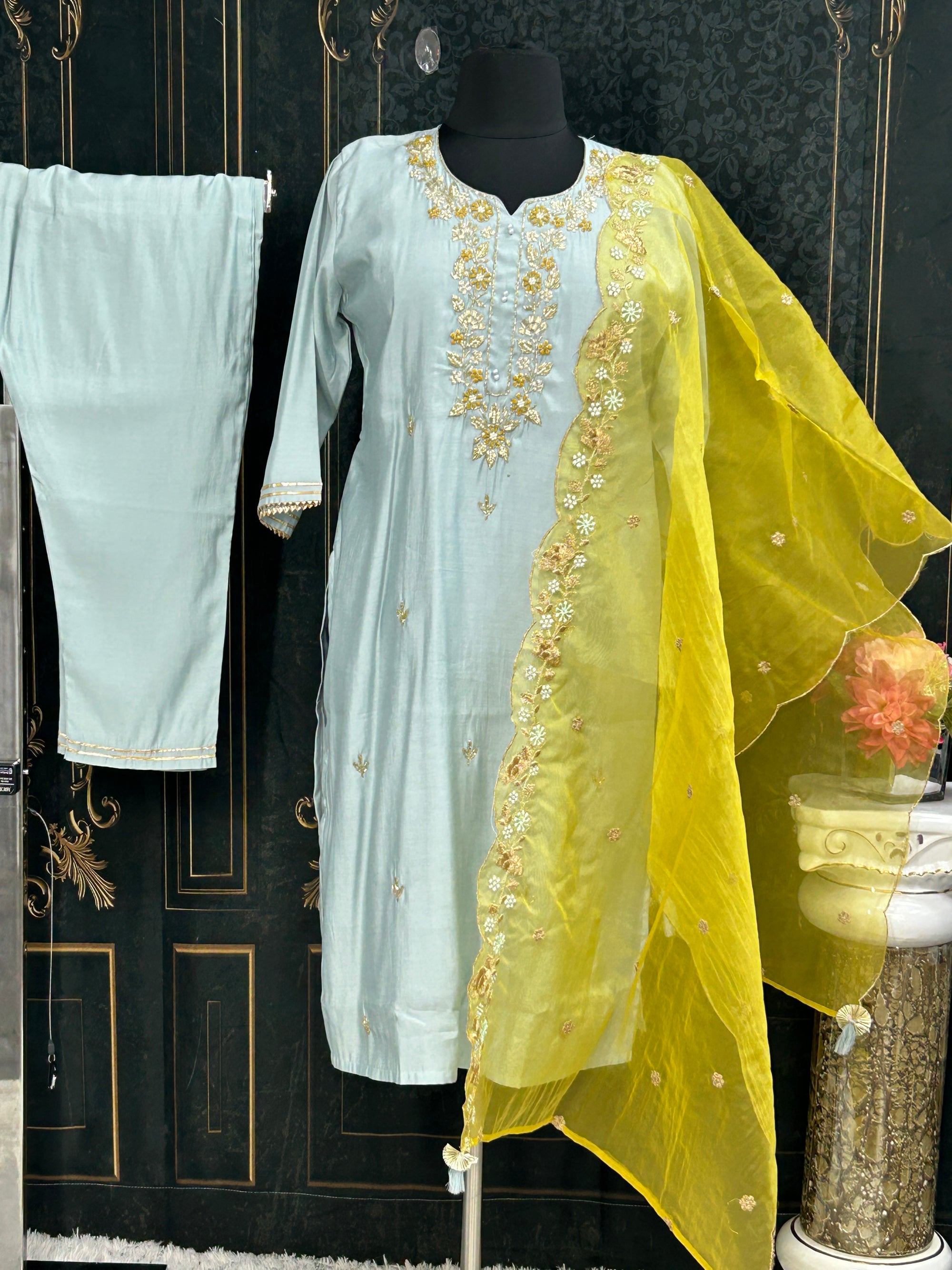 Modal silk salwar suit | plus size kurti