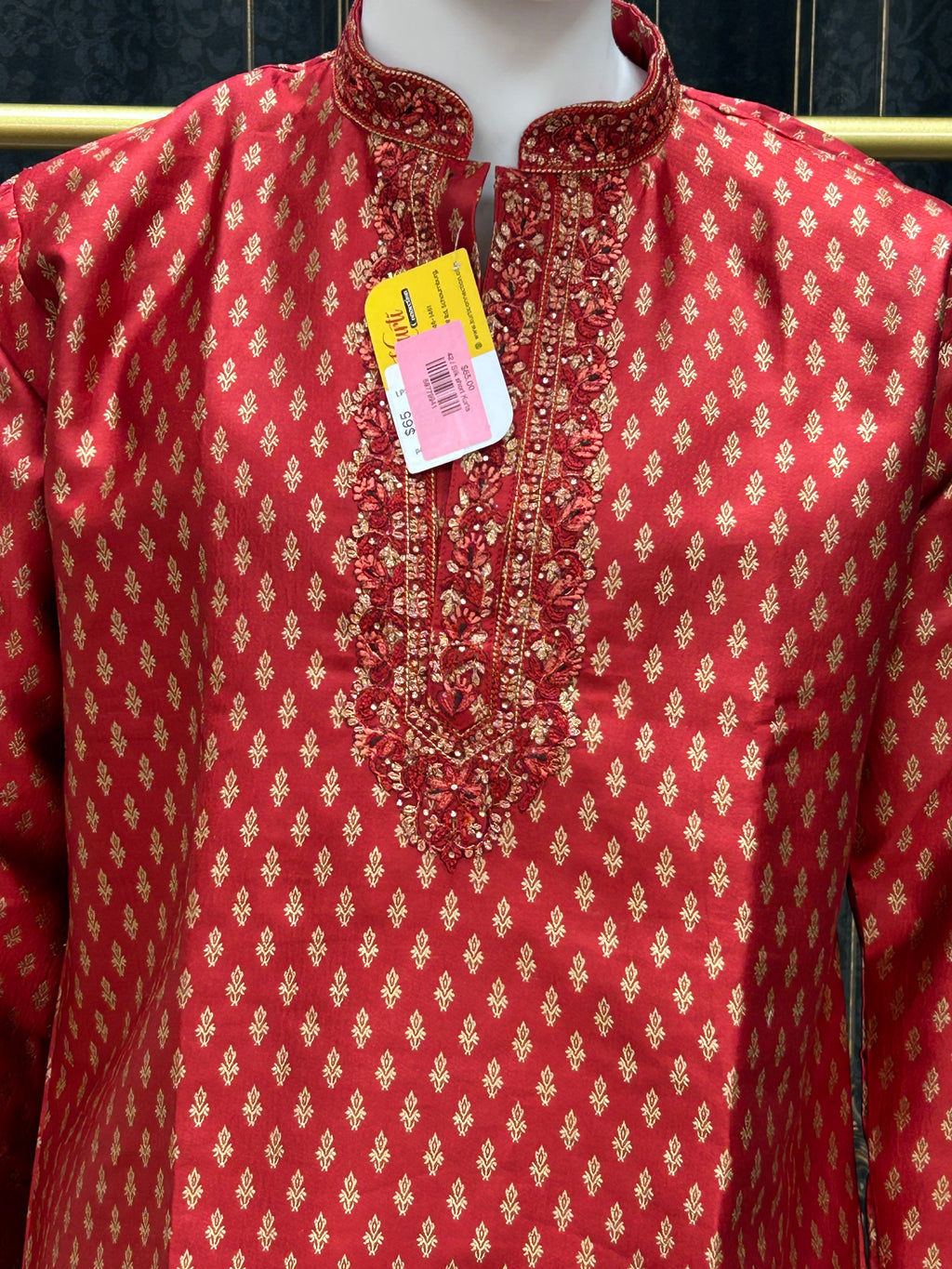 Silk short kurta for men