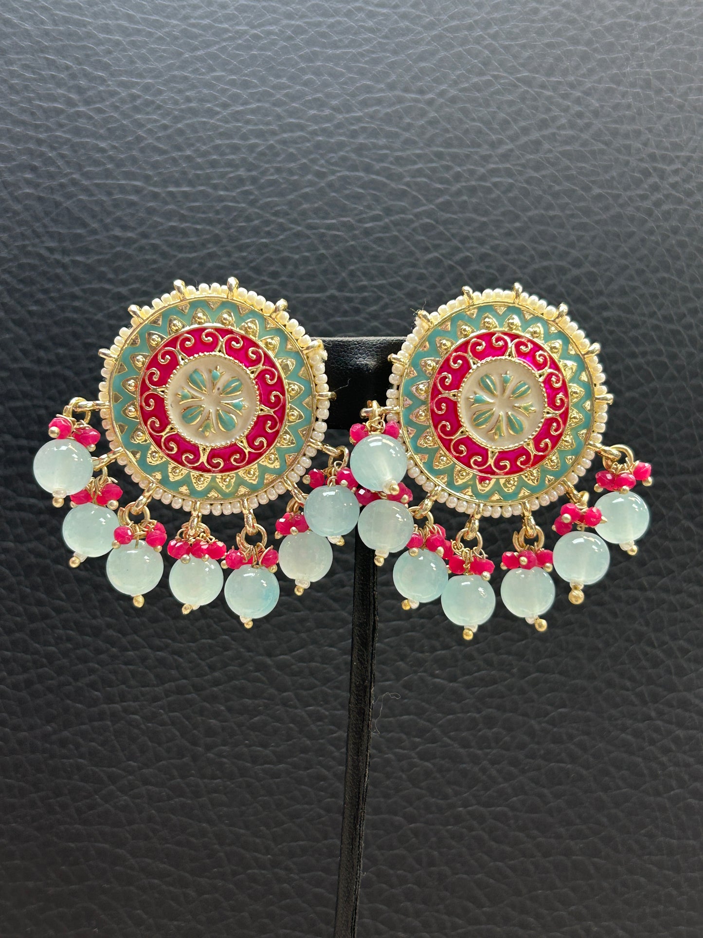 Meenakari earrings
