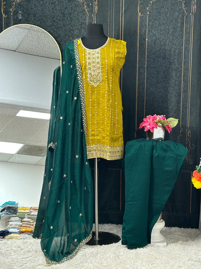 Semi patiala salwar suit