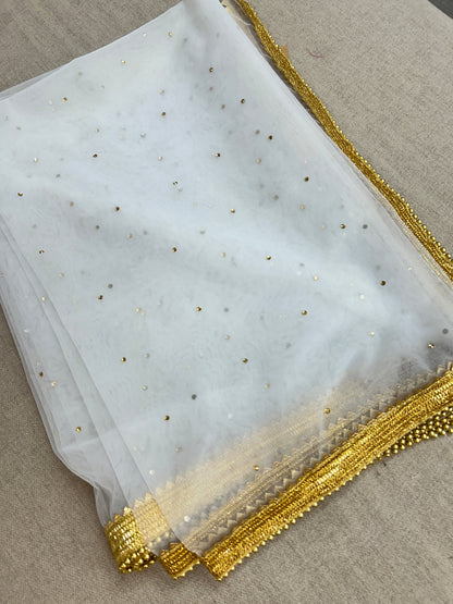 White net dupatta