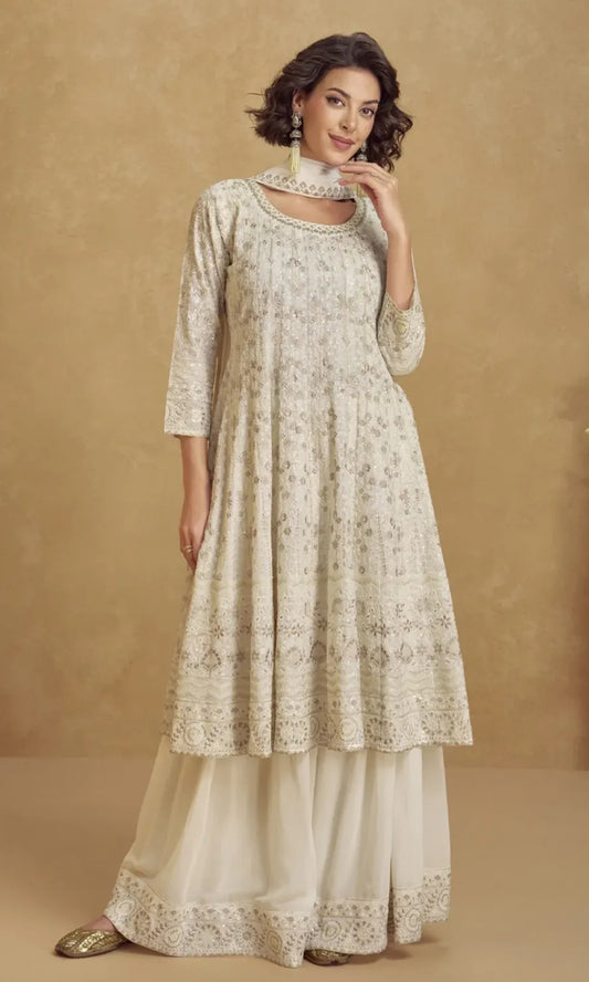 Party wear Chikankari Kurti