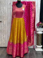 Kanjivaram silk long gown