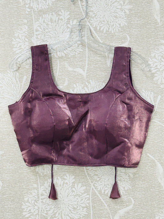 Onion pink tissue silk blouse