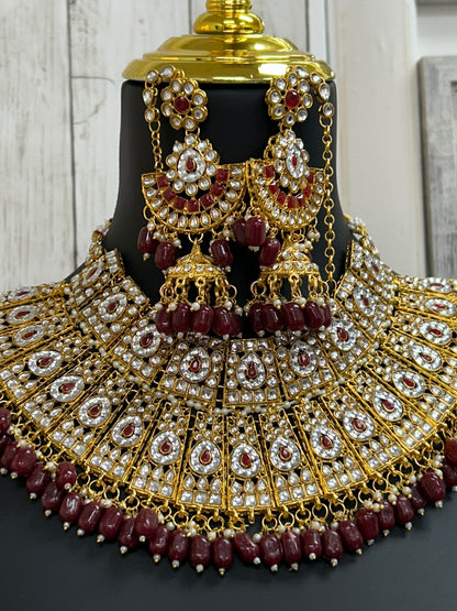 Bridal necklace set by Kurti Connection USA