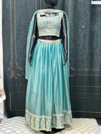 Teal blue : Lehenga Choli set