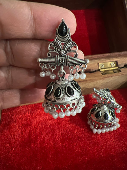 Oxidized earrings by Kurti Connection USA