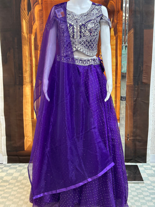 Purple lehenga Choli set