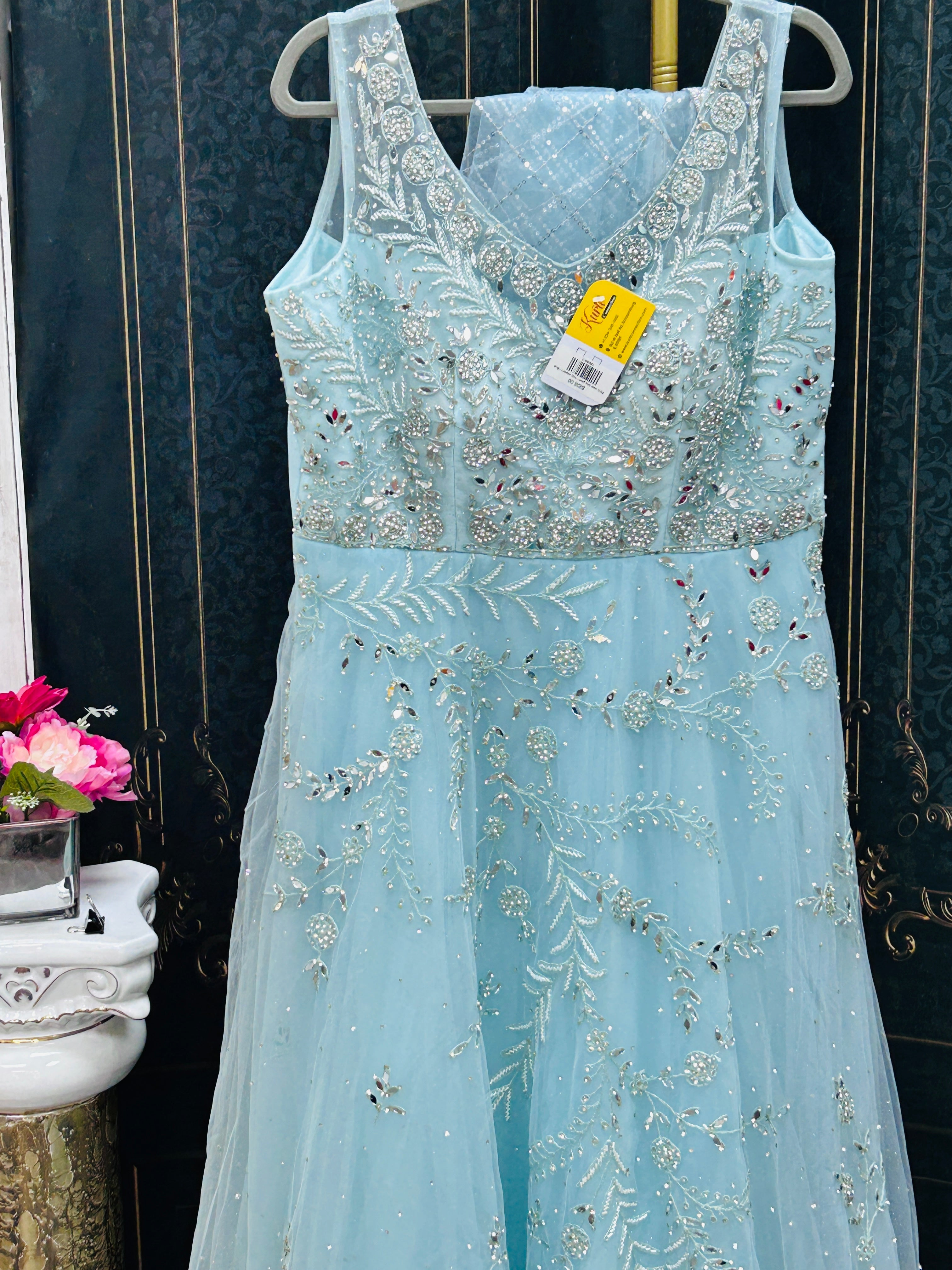 Party wear long gown : Indo western