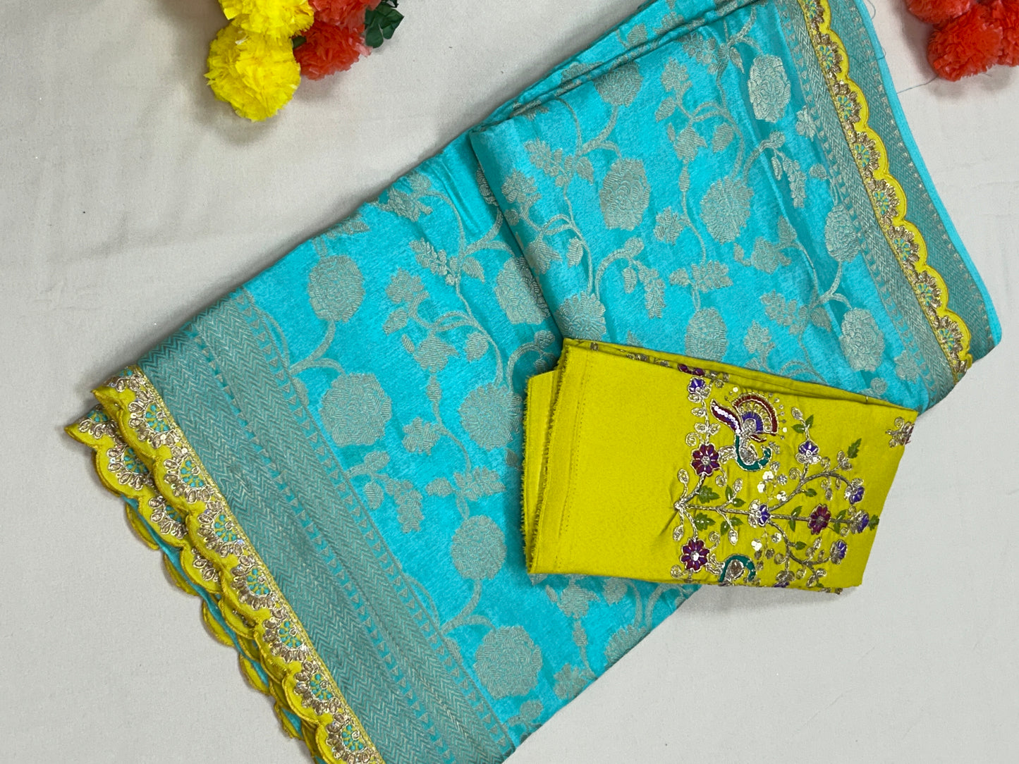 Party wear silk saree