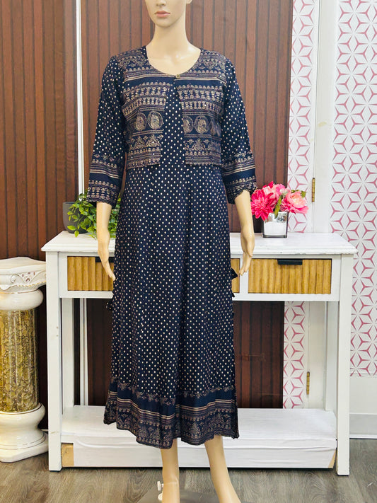 Cotton Kurti with shrug