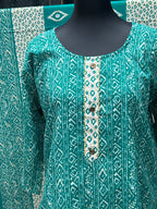 Printed cotton salwar suit
