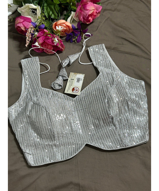 Silver blouse
