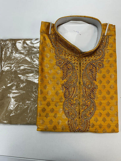 Yellow : Kurta pajama set