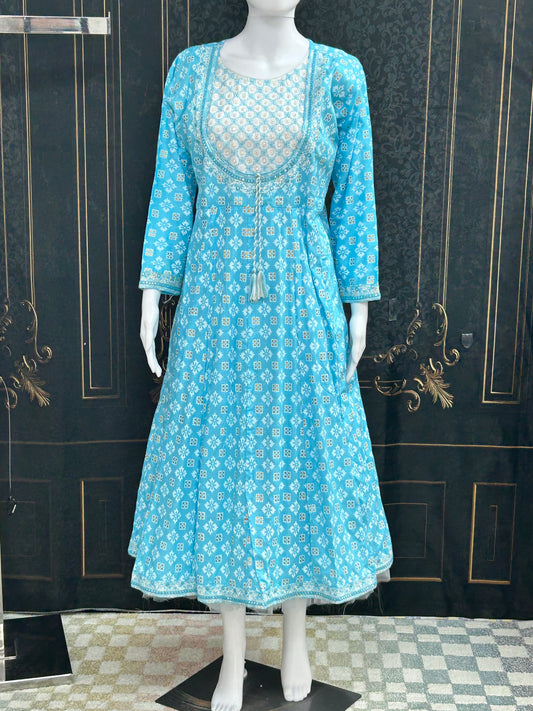 Cotton long kurti
