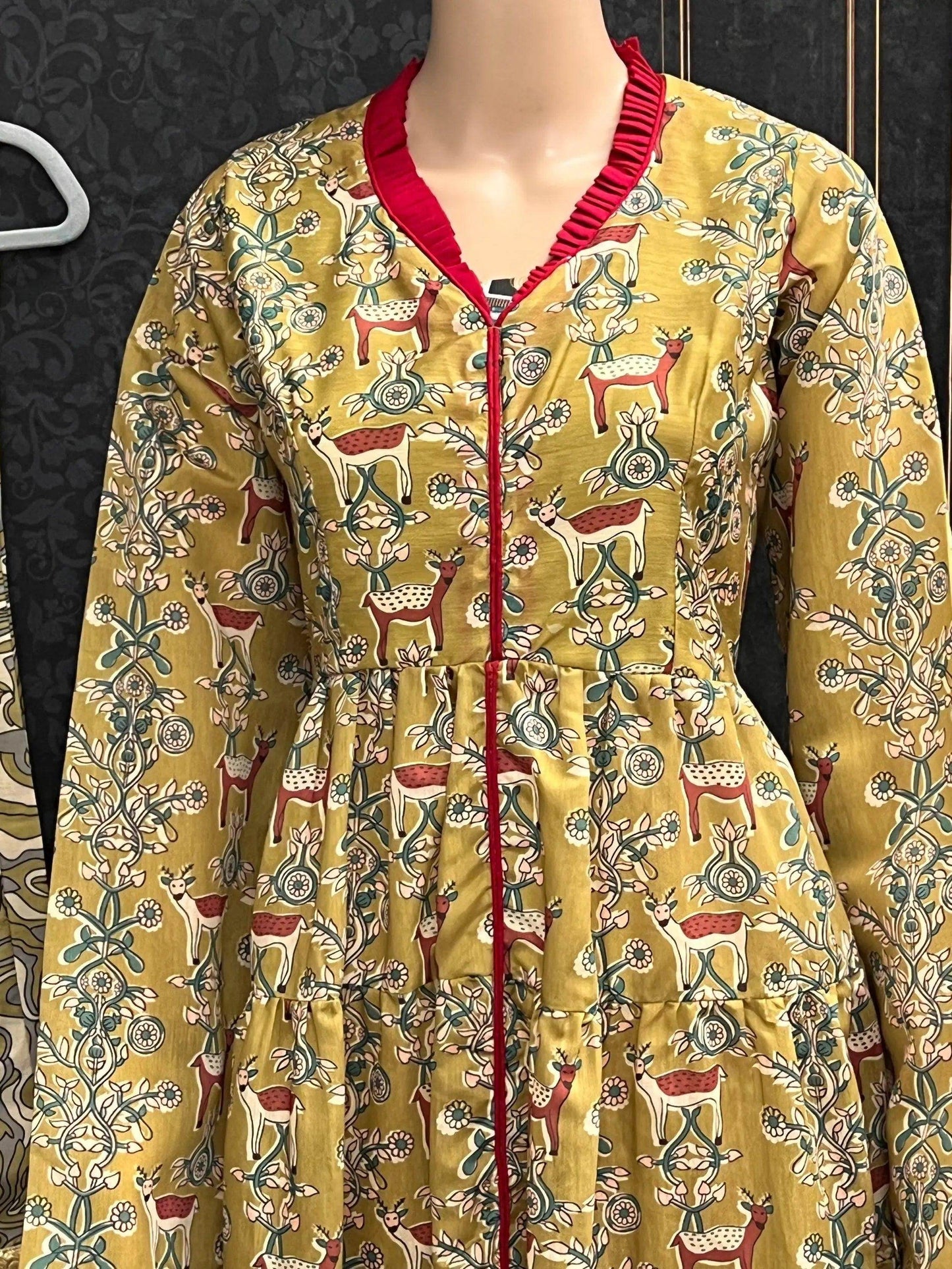 Chanderi silk kurti set - Kurti Connection USA