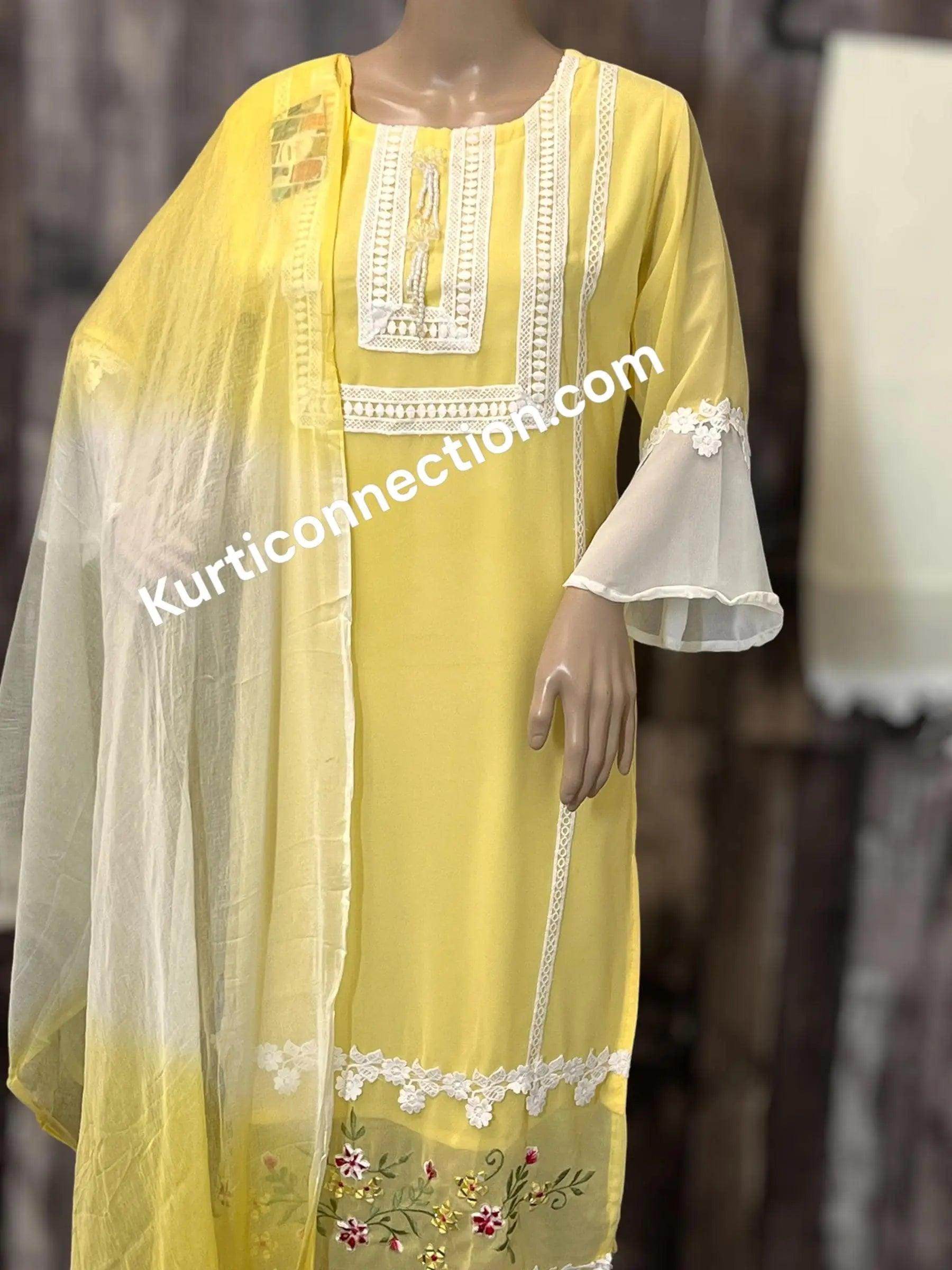 Chiffon salwar suit - Kurti Connection USA
