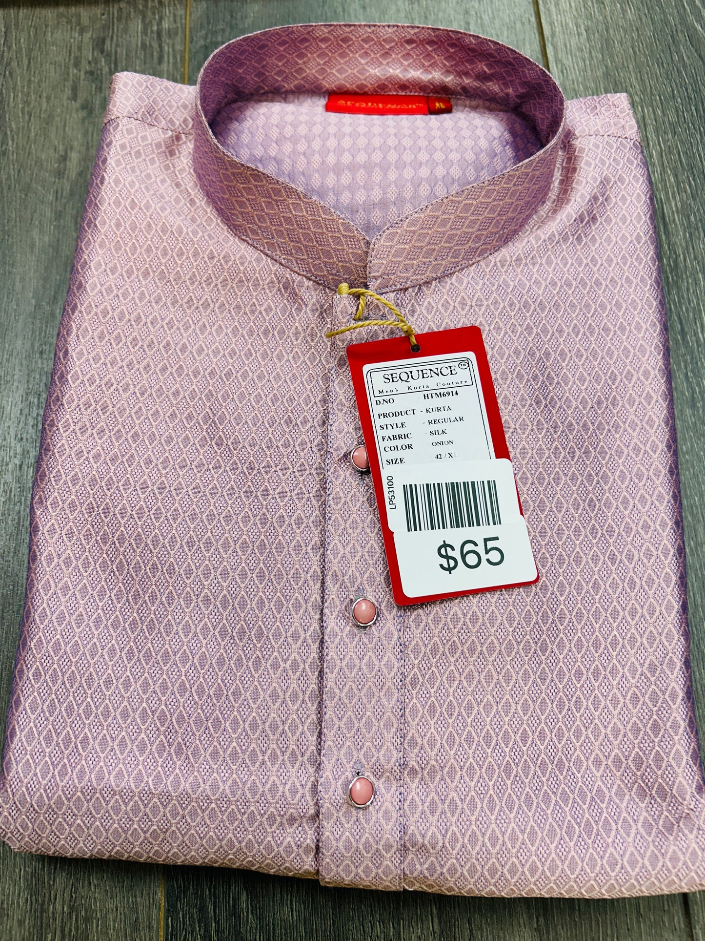 Light purple : silk kurta pant set