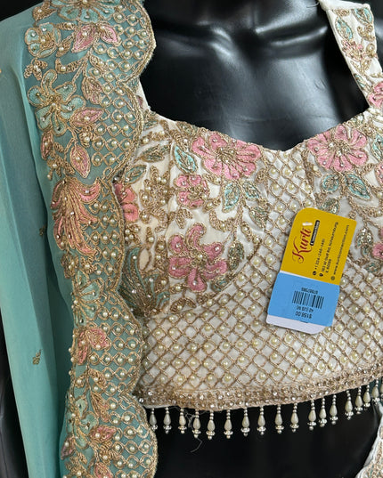 Crop top set with dhoti skirt