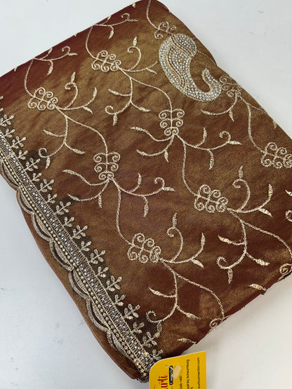 Shimmer silk saree : cocktail saree