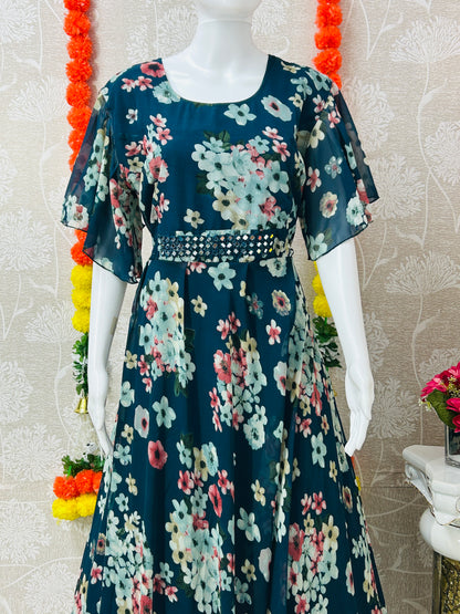 Indo-western long kurti / long frock