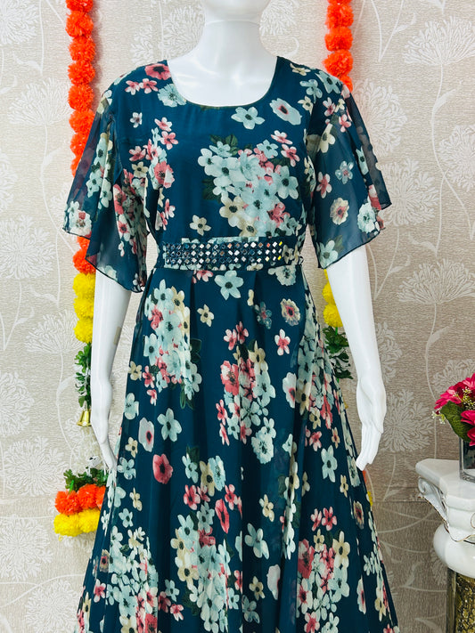 Indo-western long kurti / long frock