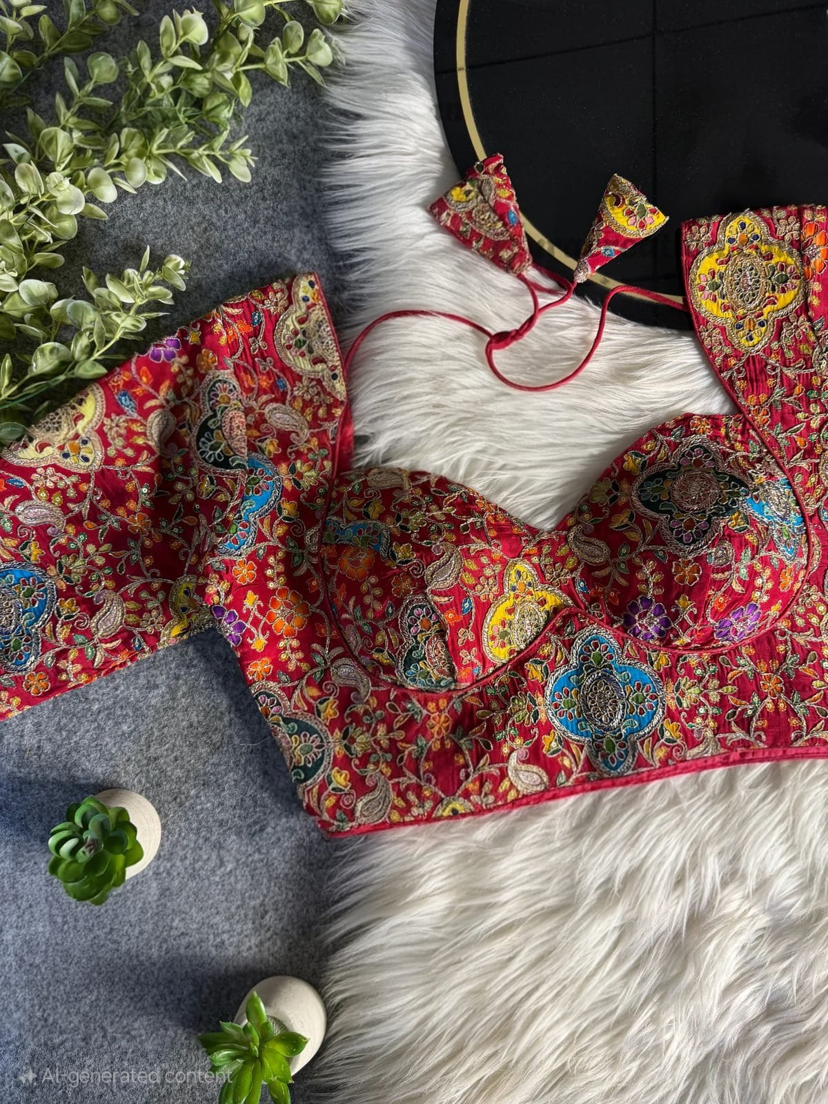 Silk blouses with jardoji work