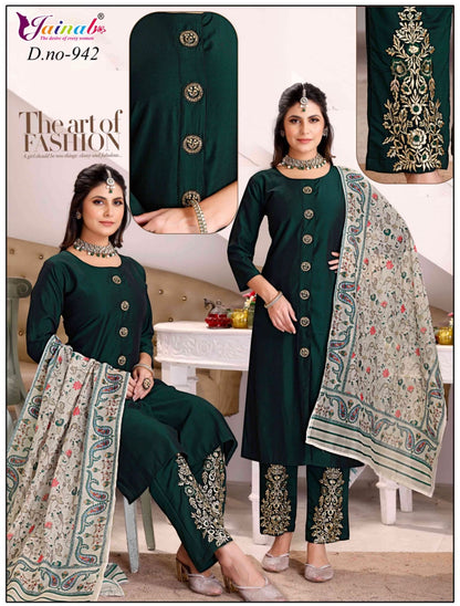 Modal silk salwar suit