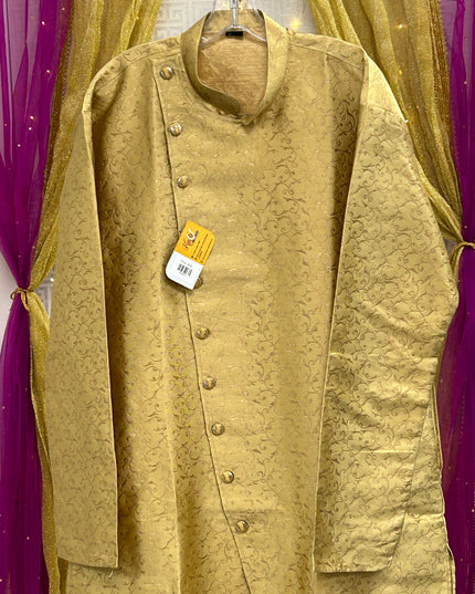 Gold kurta with gold pant